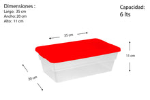 Cargar imagen en el visor de la galería, Caja Plástica Zapatera 6 lts