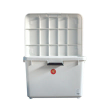 Cargar imagen en el visor de la galería, Caja Plástica Acero 38 Litros Con Grapa De Seguridad Surtidos Acero