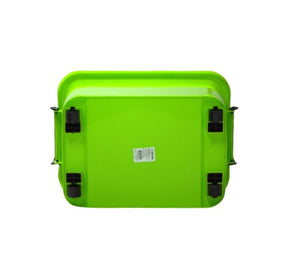 Caja plastica 30 litros con aza y grapas de seguridad capacidad 30 litros tokio