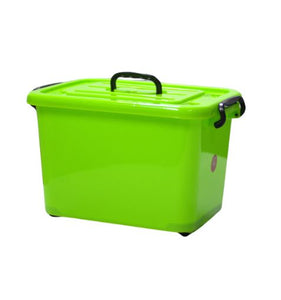 Caja plastica 30 litros con aza y grapas de seguridad capacidad 30 litros tokio