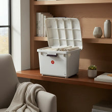 Cargar imagen en el visor de la galería, Caja Plástica Ónix 28 Litros Con Grapa De Seguridad Peyo Surtidos Ónix