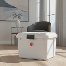 Cargar imagen en el visor de la galería, Caja Plástica Acero 38 Litros Con Grapa De Seguridad Surtidos Acero