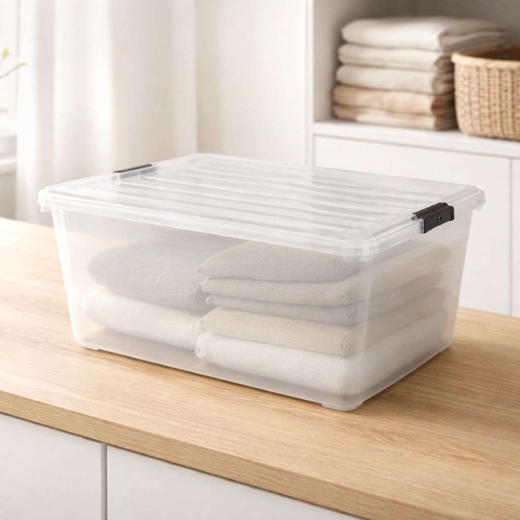 Caja Plástica Sansón Cristal 68 lts