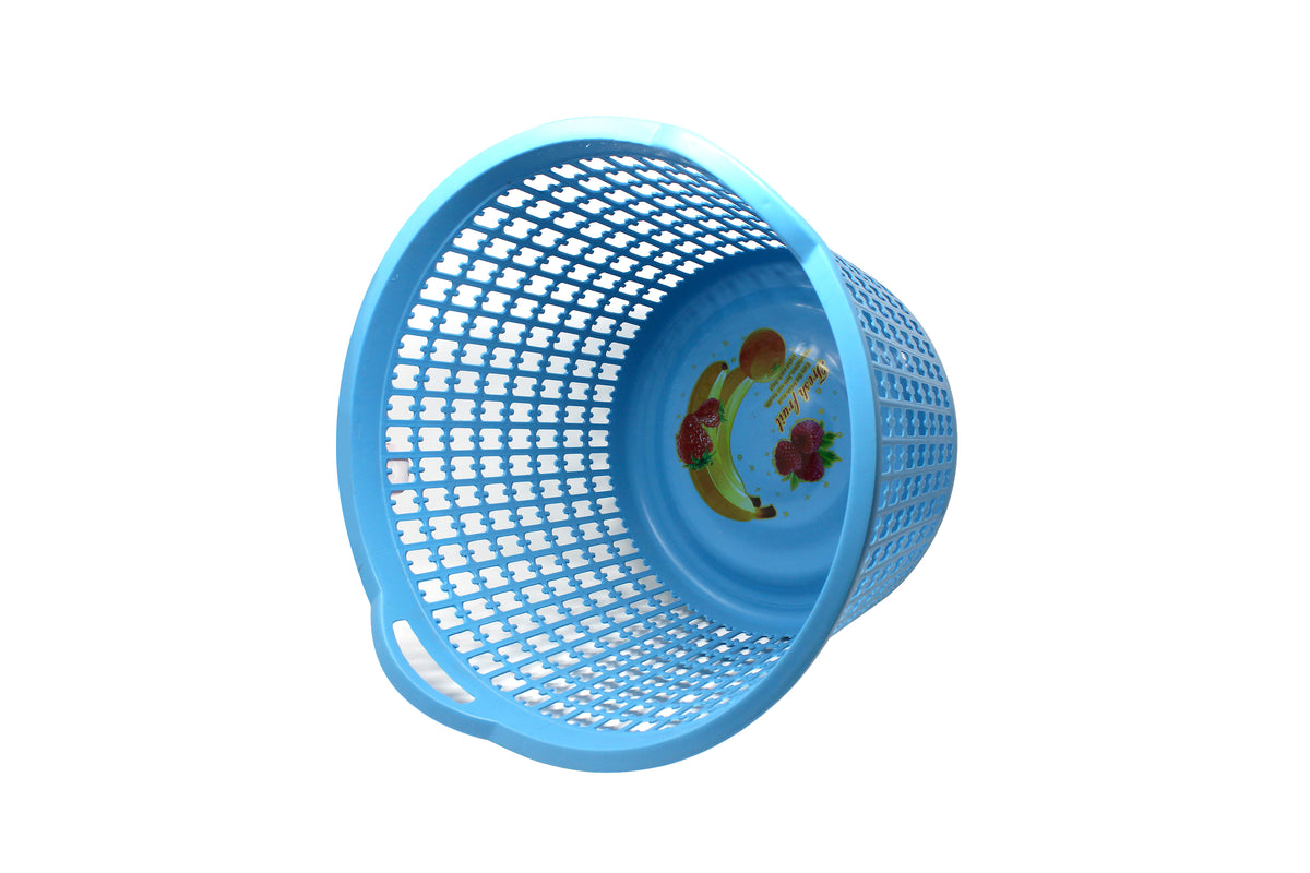 Cesta Plastica calada con Orejas Libra
